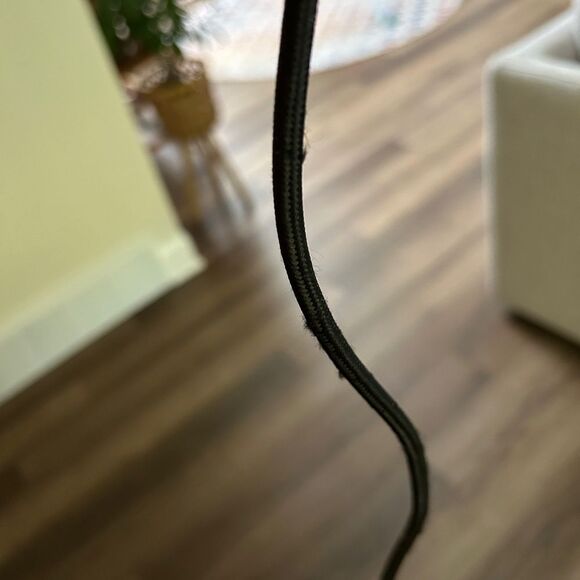 Modern Glass Hanging Pendant Light : Vintage Grey and Gold NWT - Picture 12 of 13